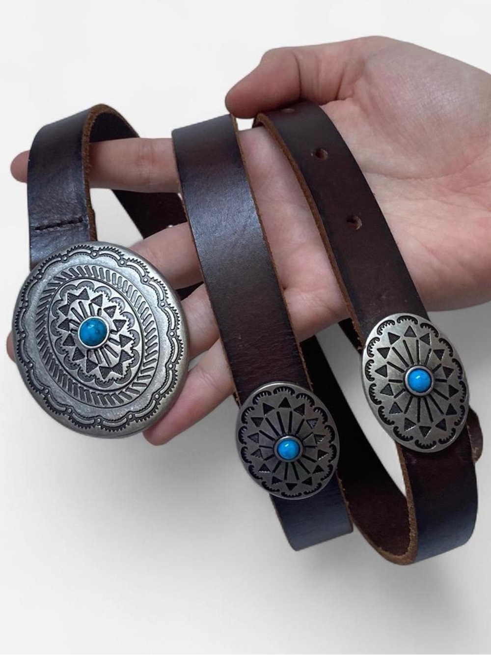 y2k American Eagle genuine leather belt